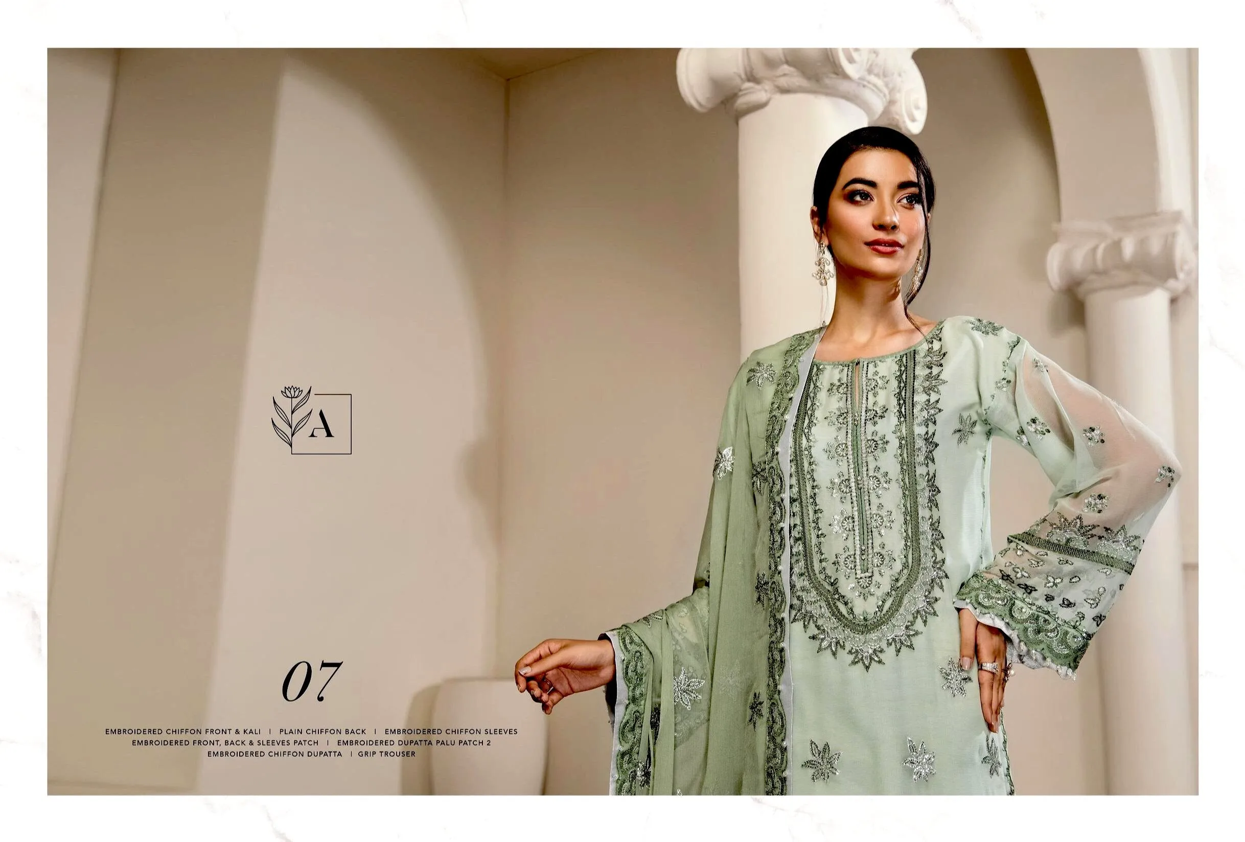 Alizeh Embroidered Luxury Chiffon Collection – 07 - RAHMI