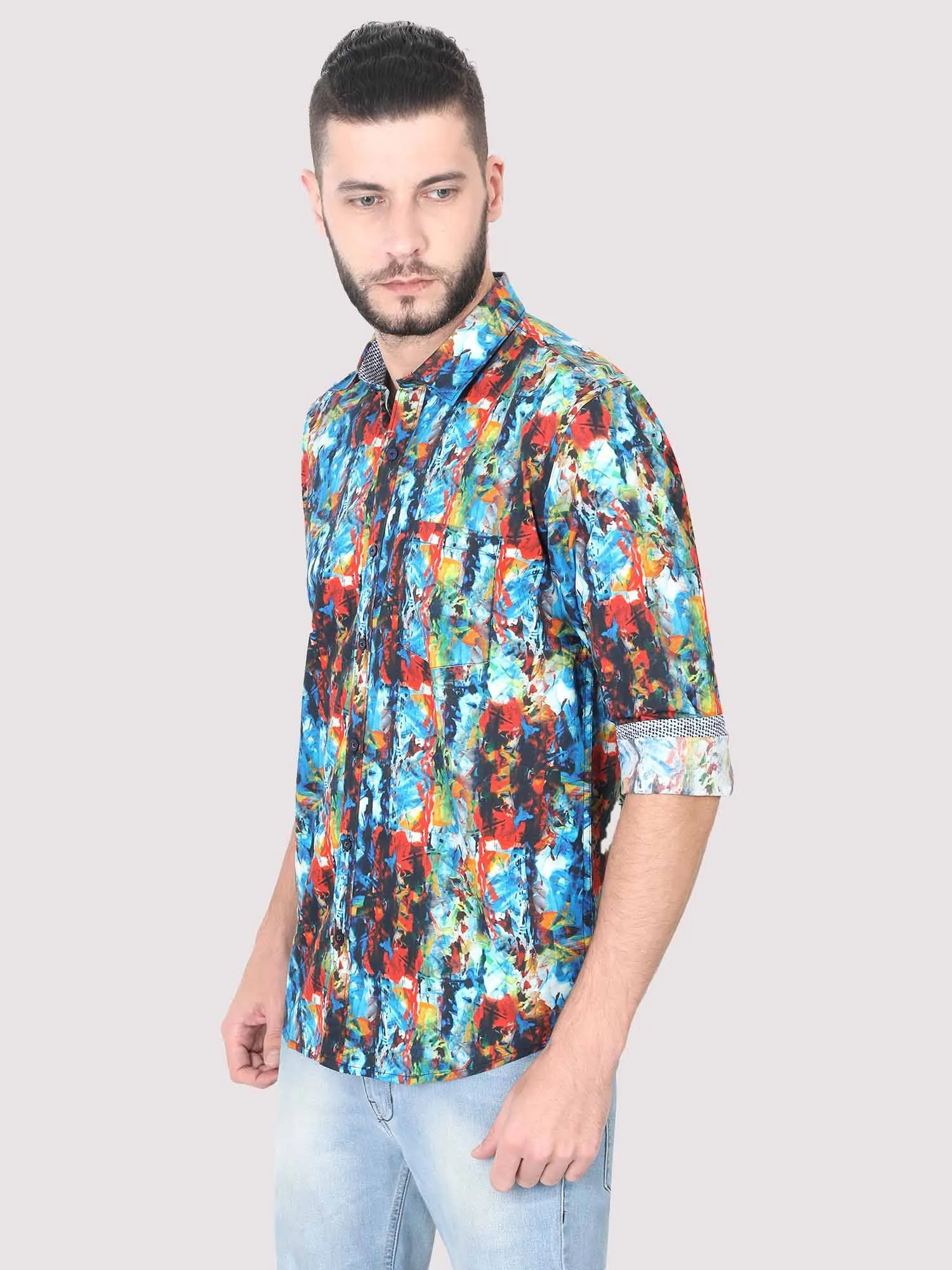 Artsy Men's Printed Casual Shirt