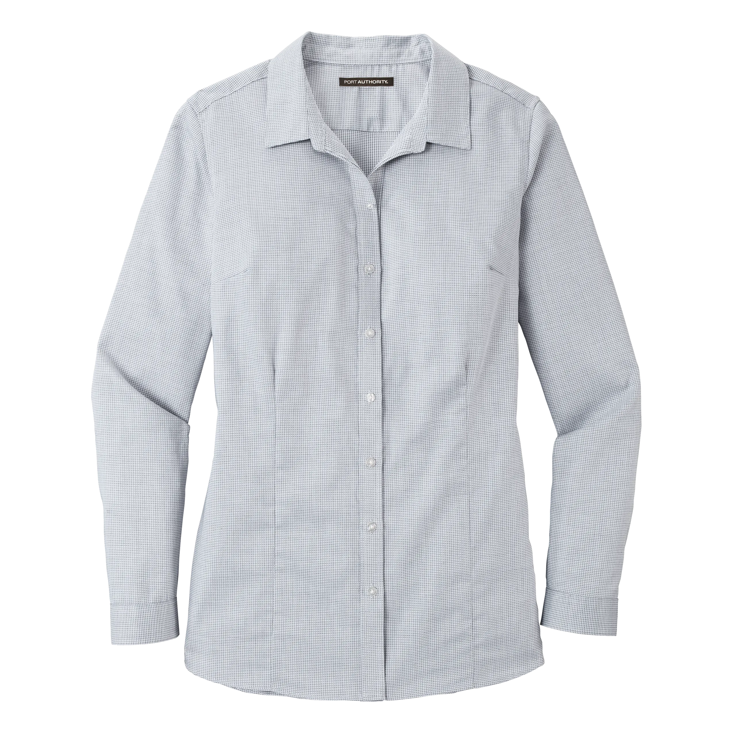 B2011W Ladies Pincheck Easy Care Shirt