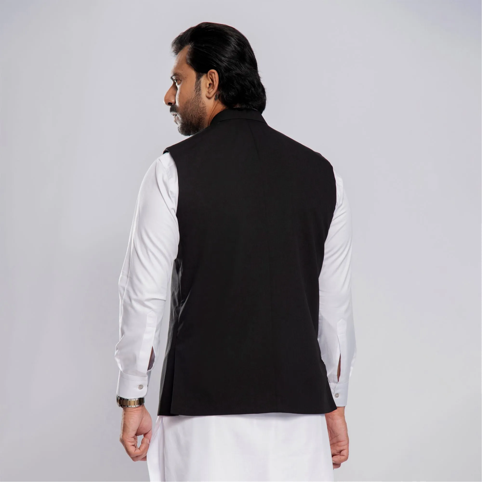 Black Tropical Blend Waistcoat – Kaptan