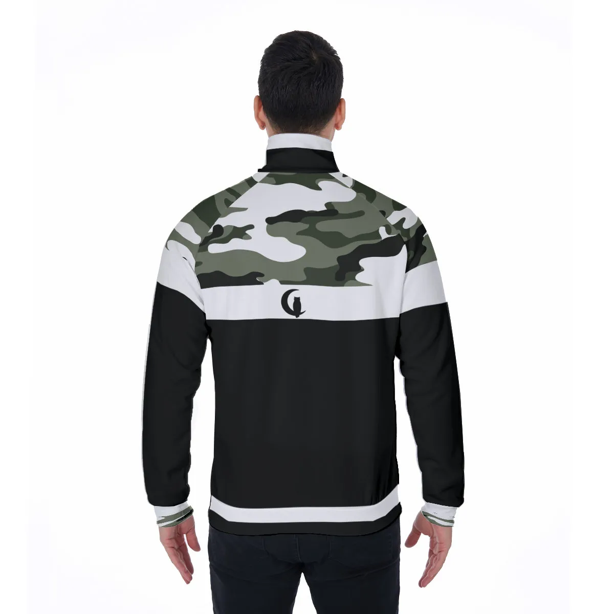 CAMOUFLAGE BLACC Stand Collar Jacket