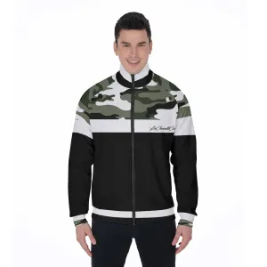 CAMOUFLAGE BLACC Stand Collar Jacket