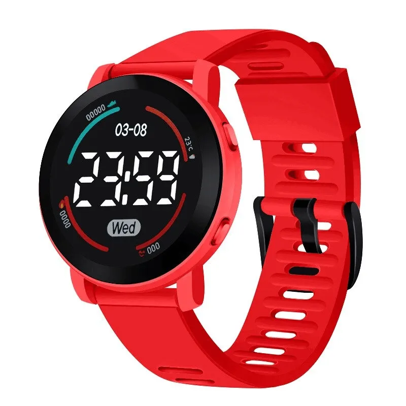 Casual Led Digital Slim Soft Electronic Wristwatch - SF0438