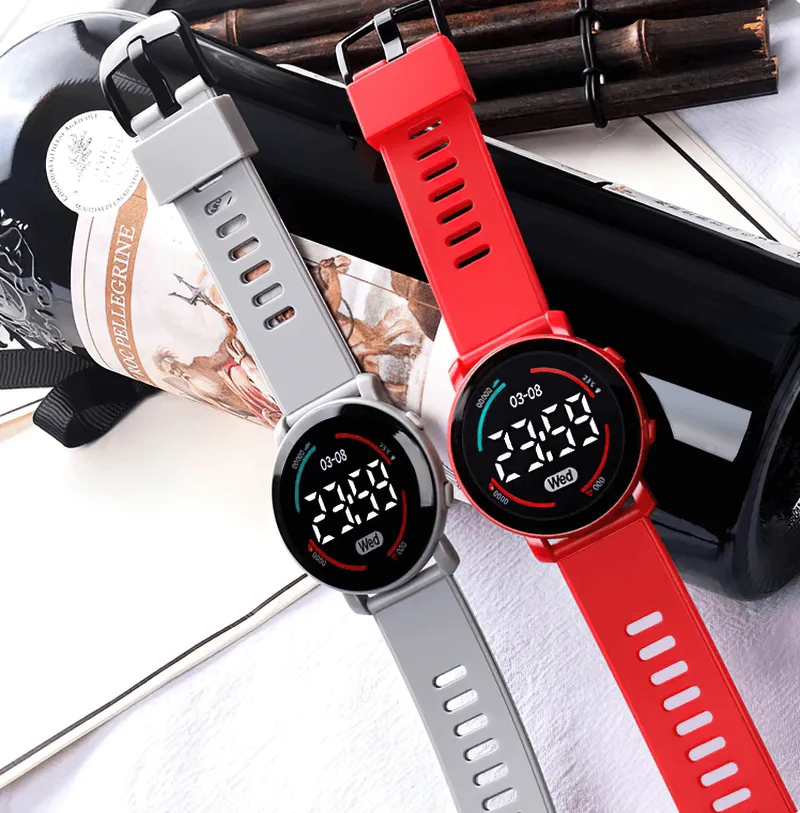 Casual Led Digital Slim Soft Electronic Wristwatch - SF0438