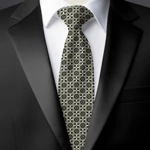 Chokore Black and White Silk Tie - Indian At Heart range