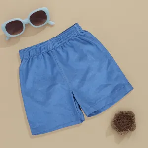 Easy-Wear Solid Boys' Cotton Shorts