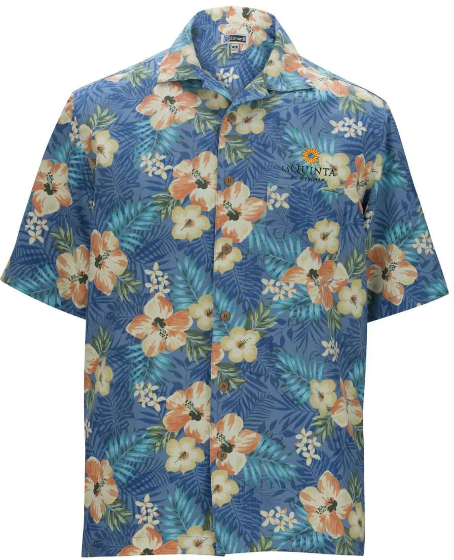 Edwards Hibiscus Multi Color Camp Shirt