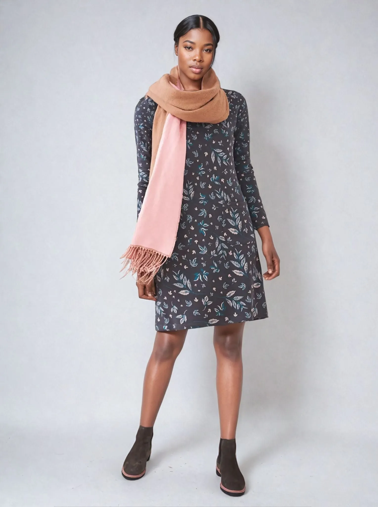 Fleur Jacquard Jersey Dress