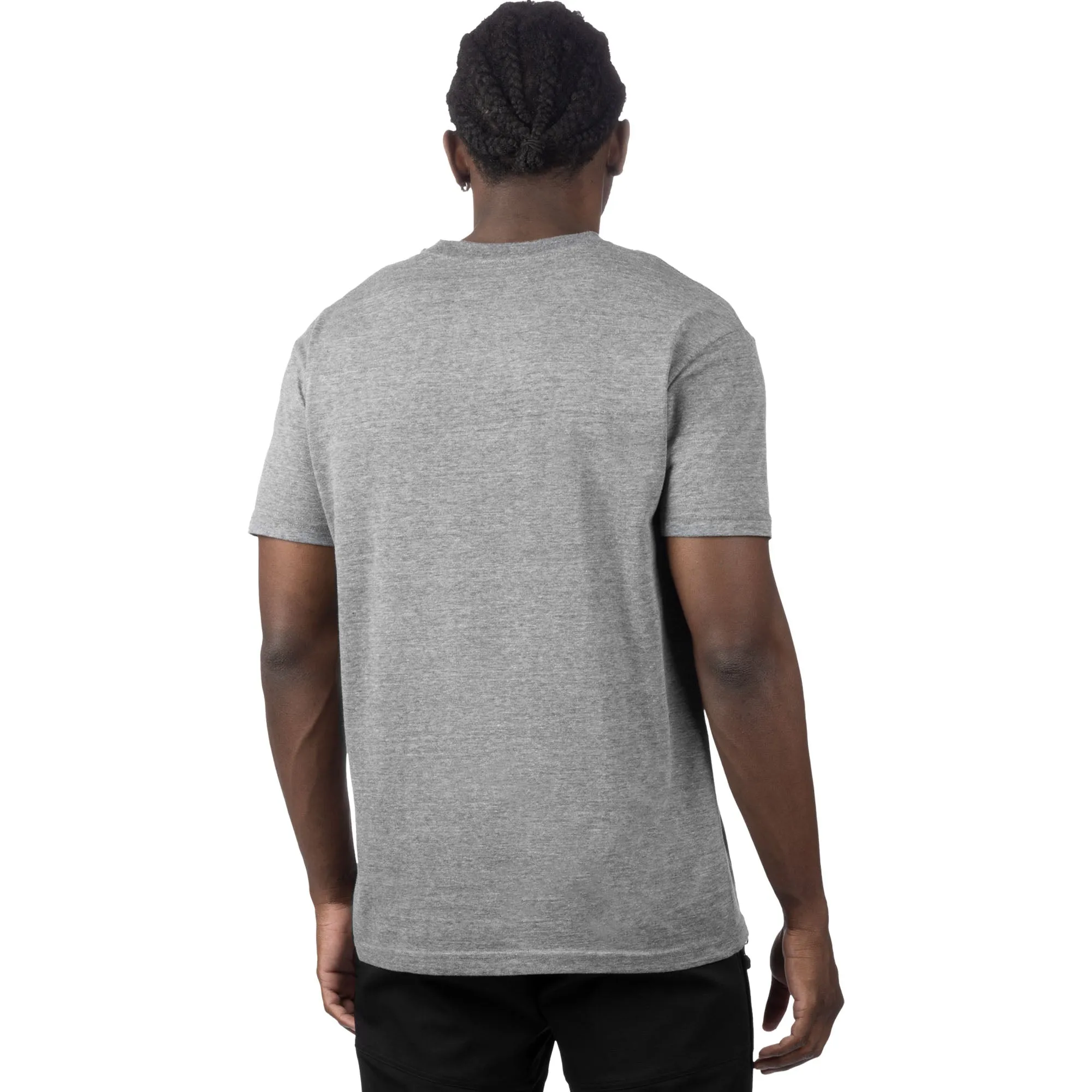 FXR  Mens Ride Premium T-Shirt Tee Short Sleeve Cotton Grey Heather Black