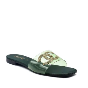 Green Casual Slipper L00000004