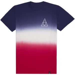 Huf Triple Triangle Gradient Tee - Twilight Blue