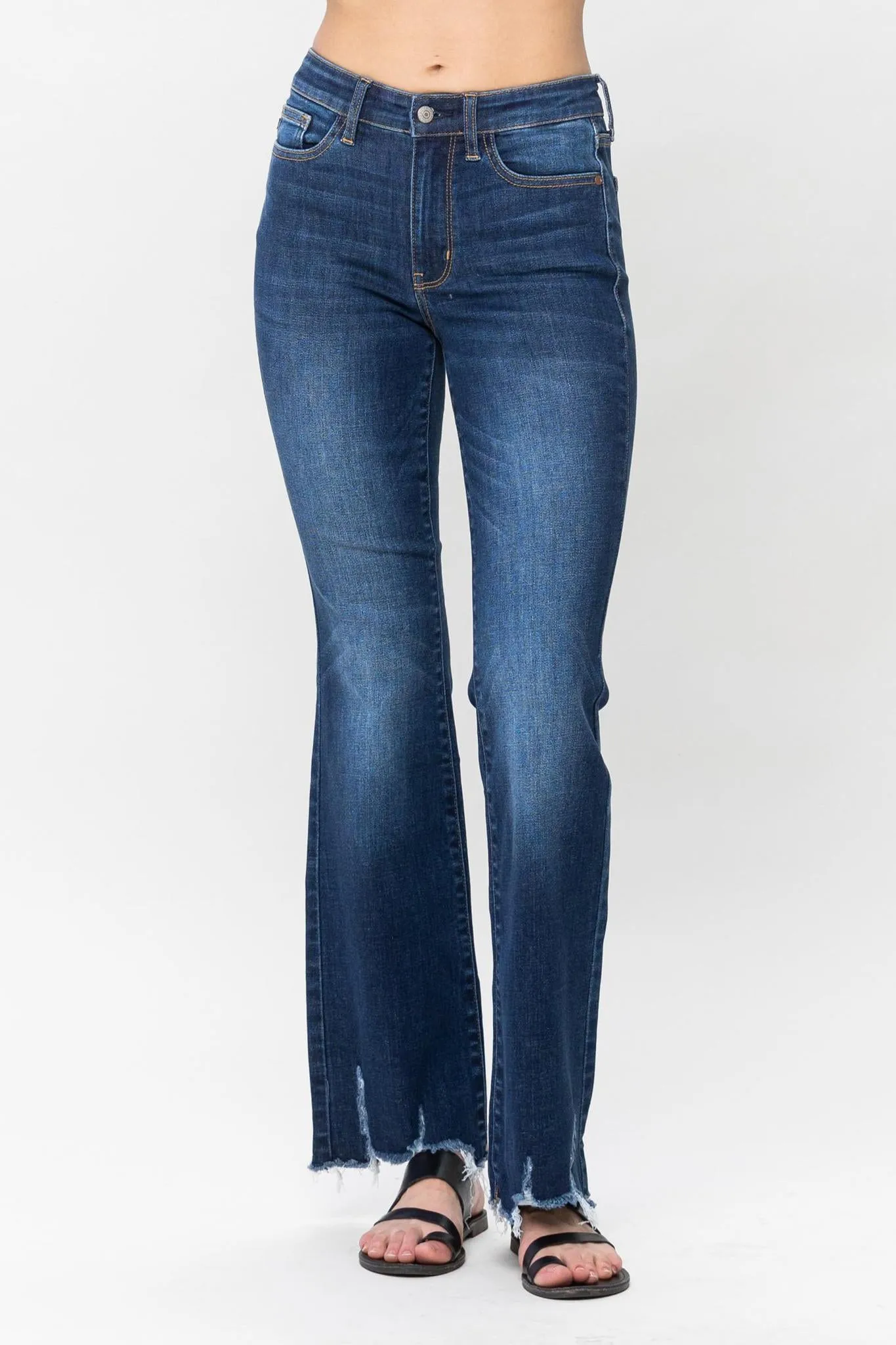 Judy Blue Distressed Hem Bootcut