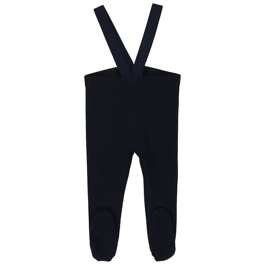 Lil Legs Ribbed Suspender Leggings