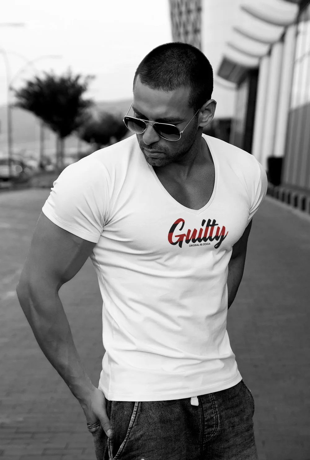 Mens T-shirt "Guilty" MD965