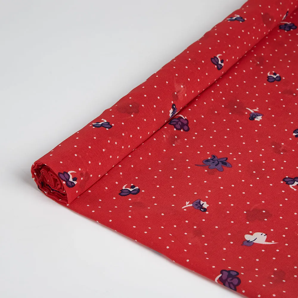 Polyester Polka Dot Chiffon Fabric