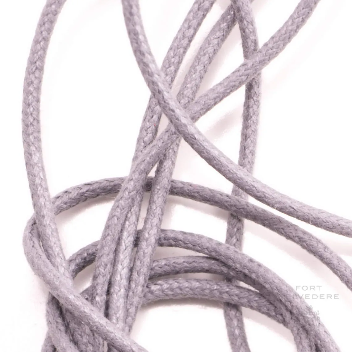 Round Light Gray Waxed Cotton Shoelaces Round Luxury Waxed Cotton Dress Shoe Laces