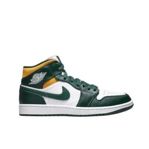 Sneakers Nike Air Jordan 1 Mid - Noble Green/Pollen-White