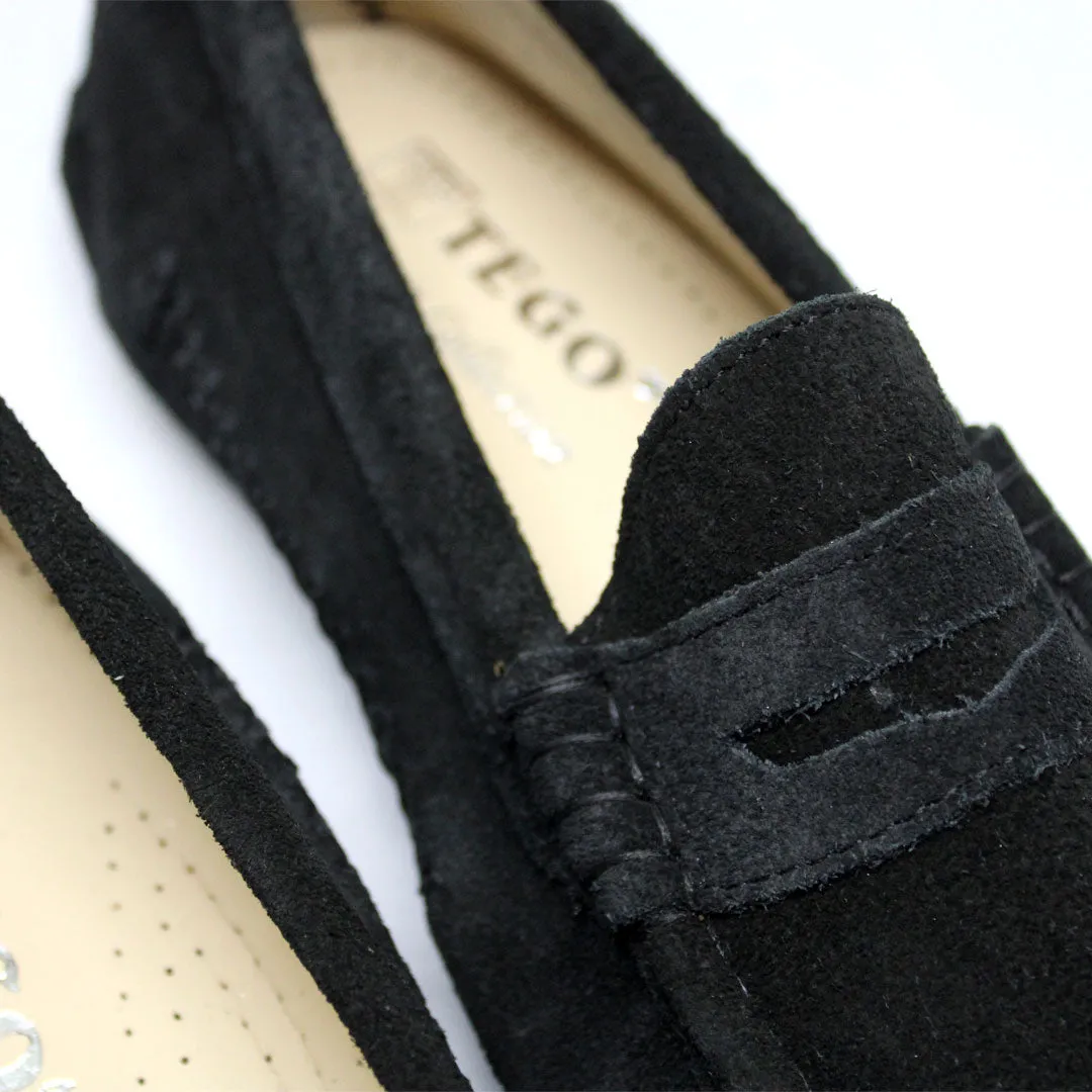 TEGO Black Suede Carvela