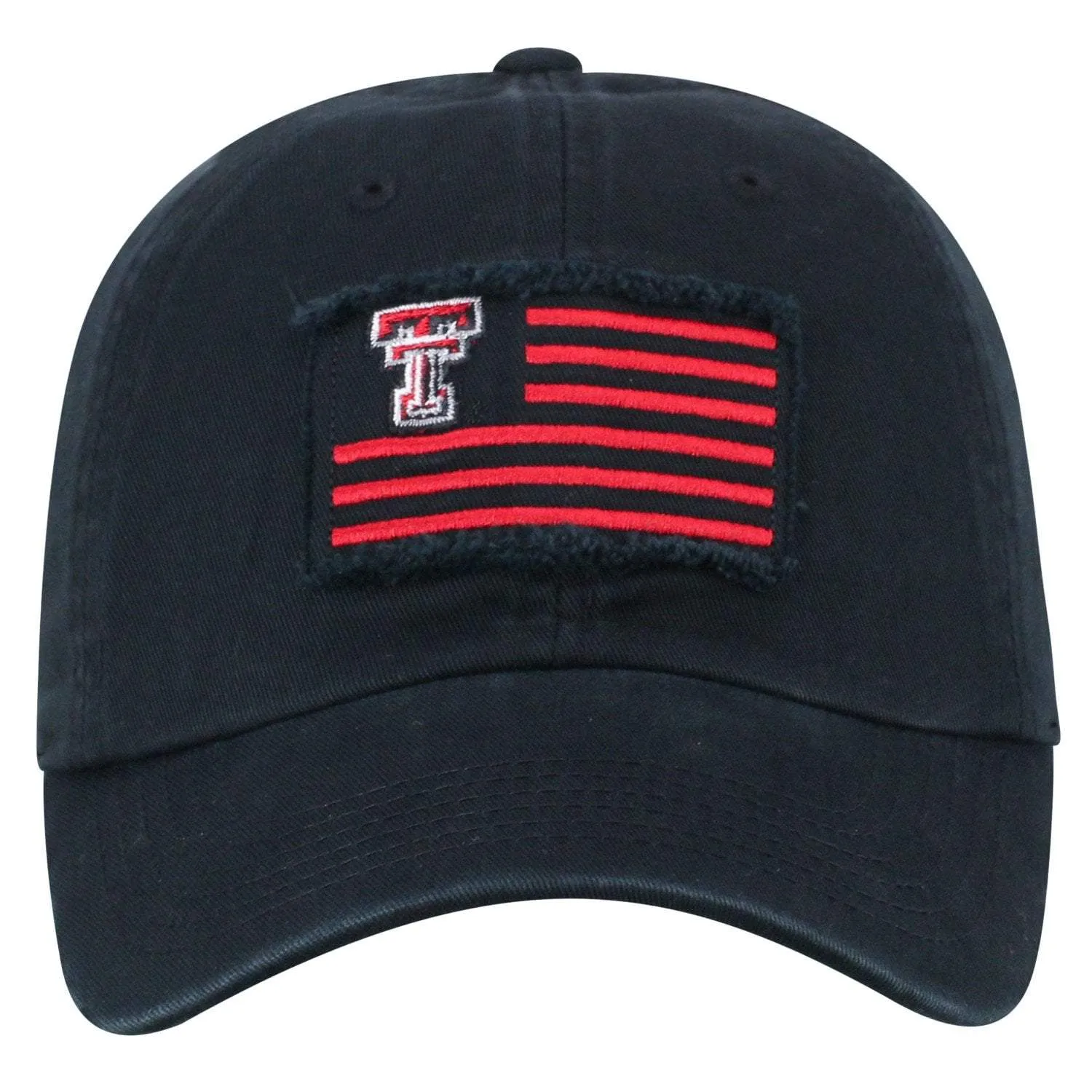 Texas Tech Red Raiders TOW Black "Flag 4" Crew Adj. Relax Hat Cap