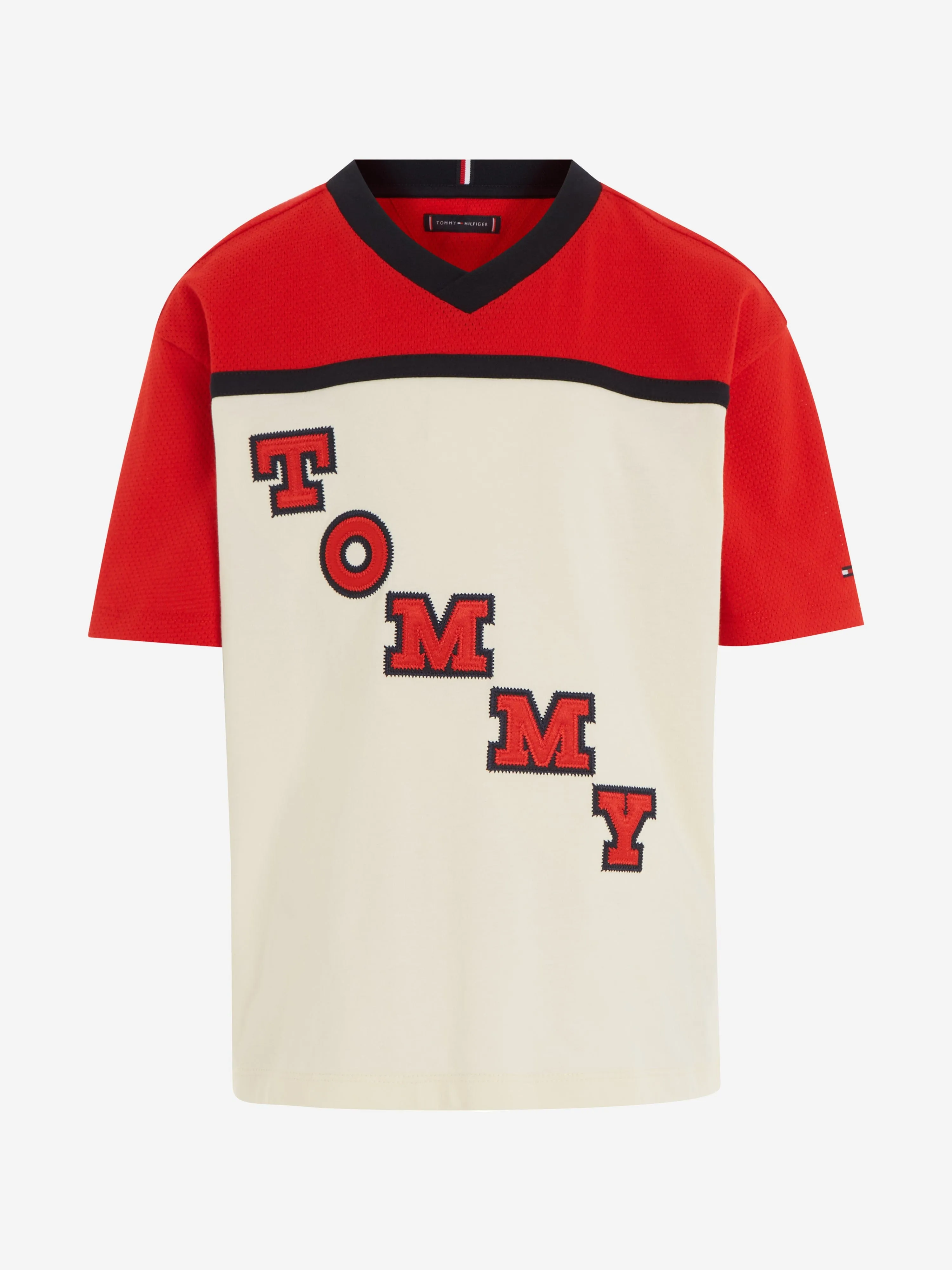 Tommy Hilfiger Boys Varsity T-Shirt in Red