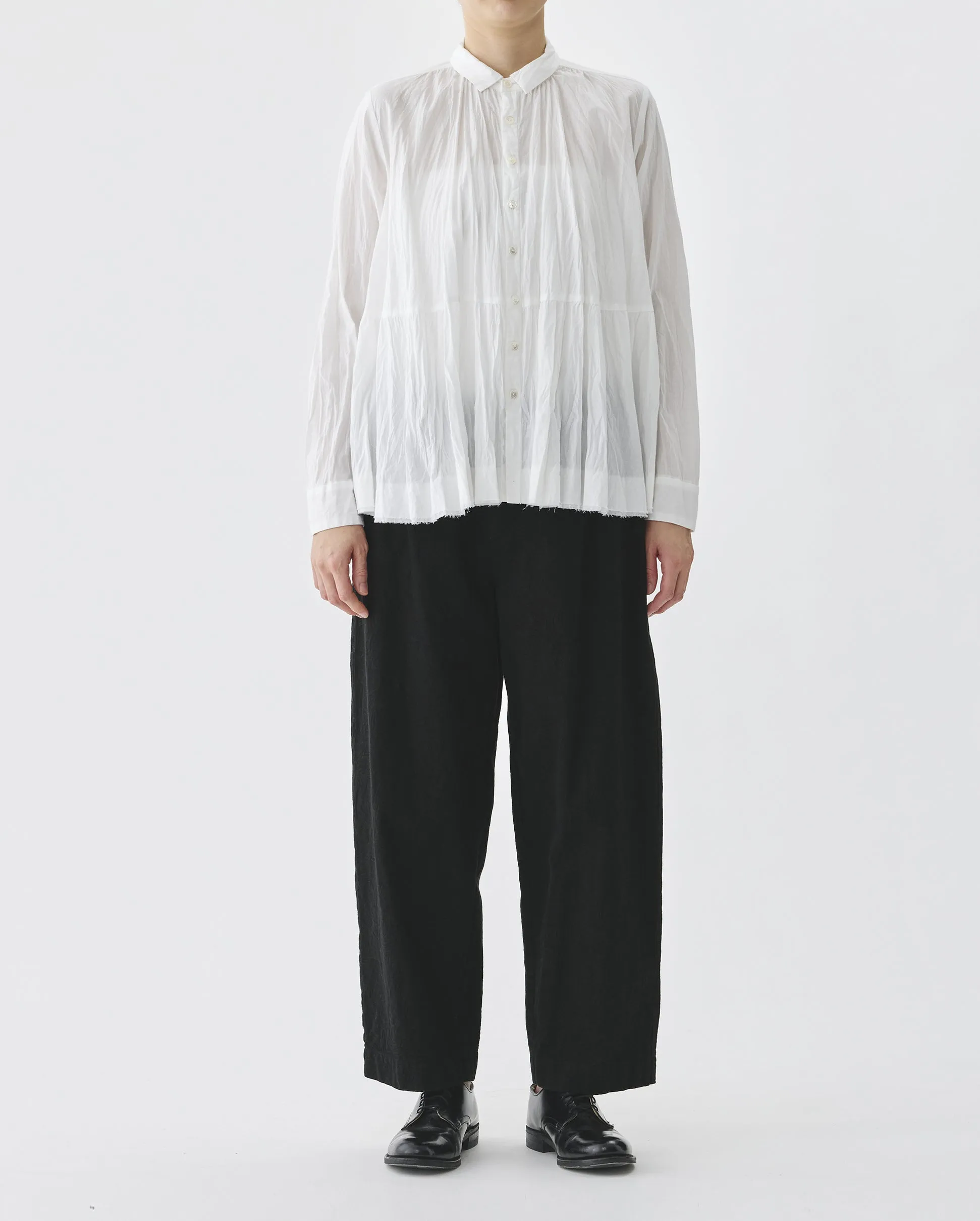 WASHED LAWN BLOUSE / OFF WHITE