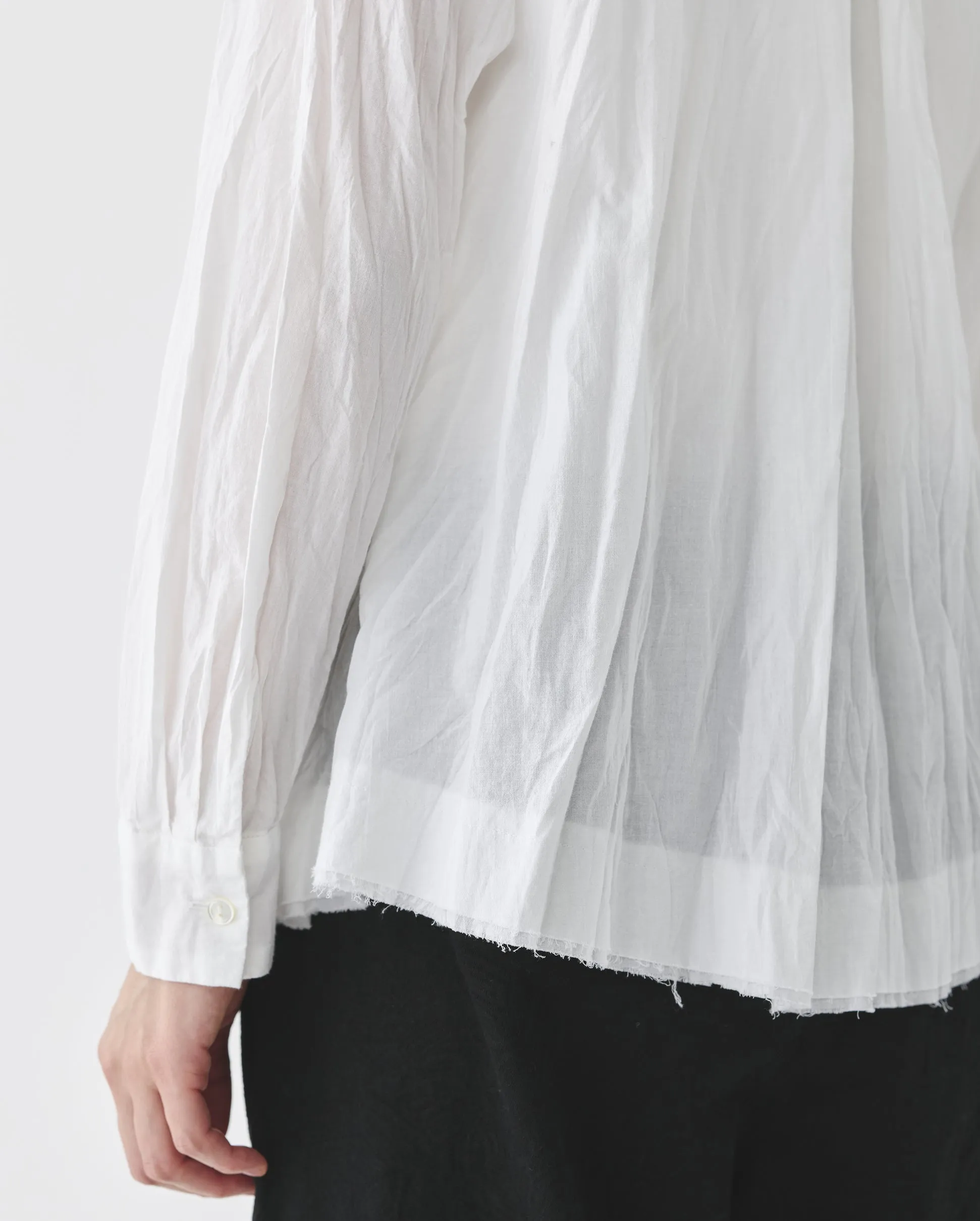 WASHED LAWN BLOUSE / OFF WHITE