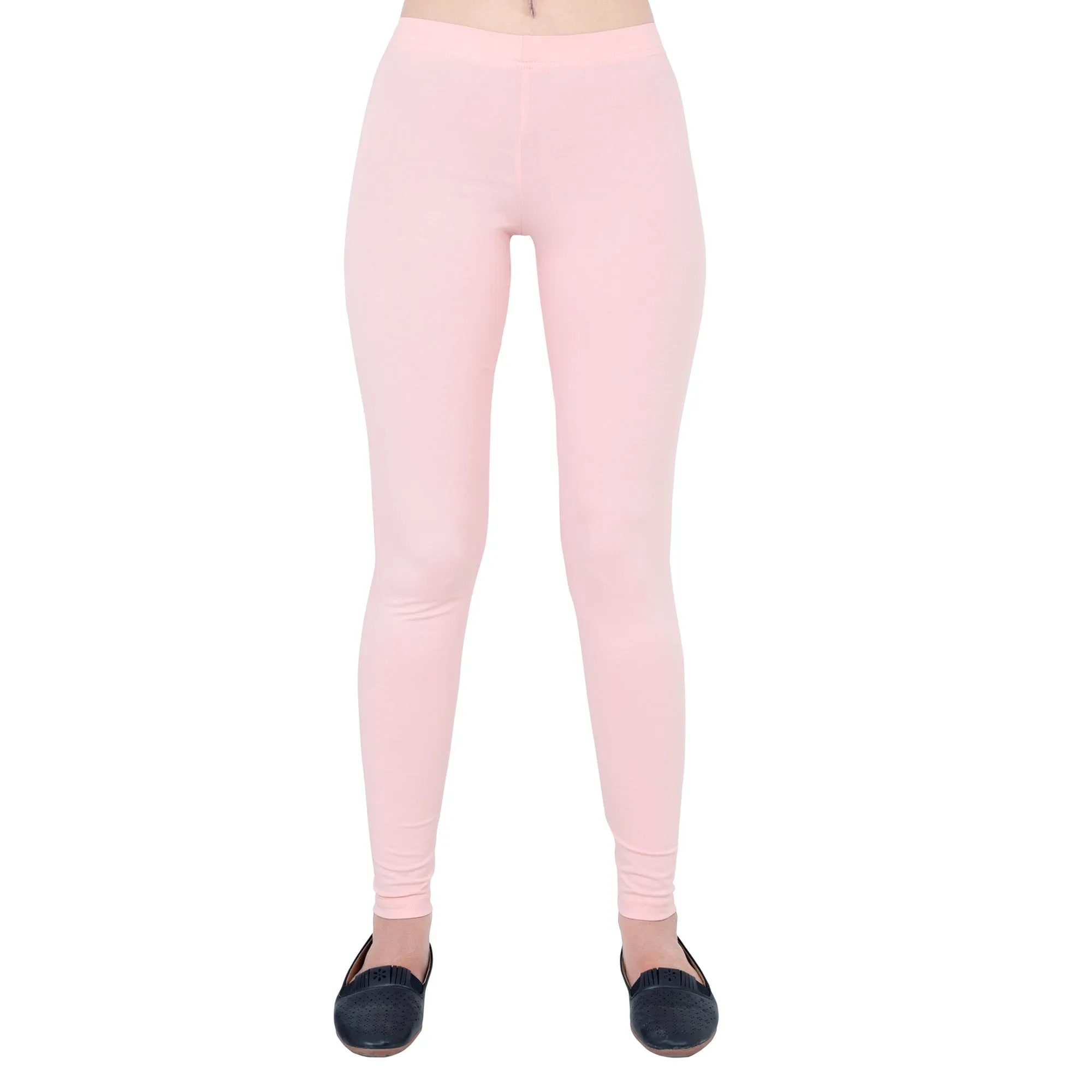 Women Dusty Pink Breathable Long Length Legging