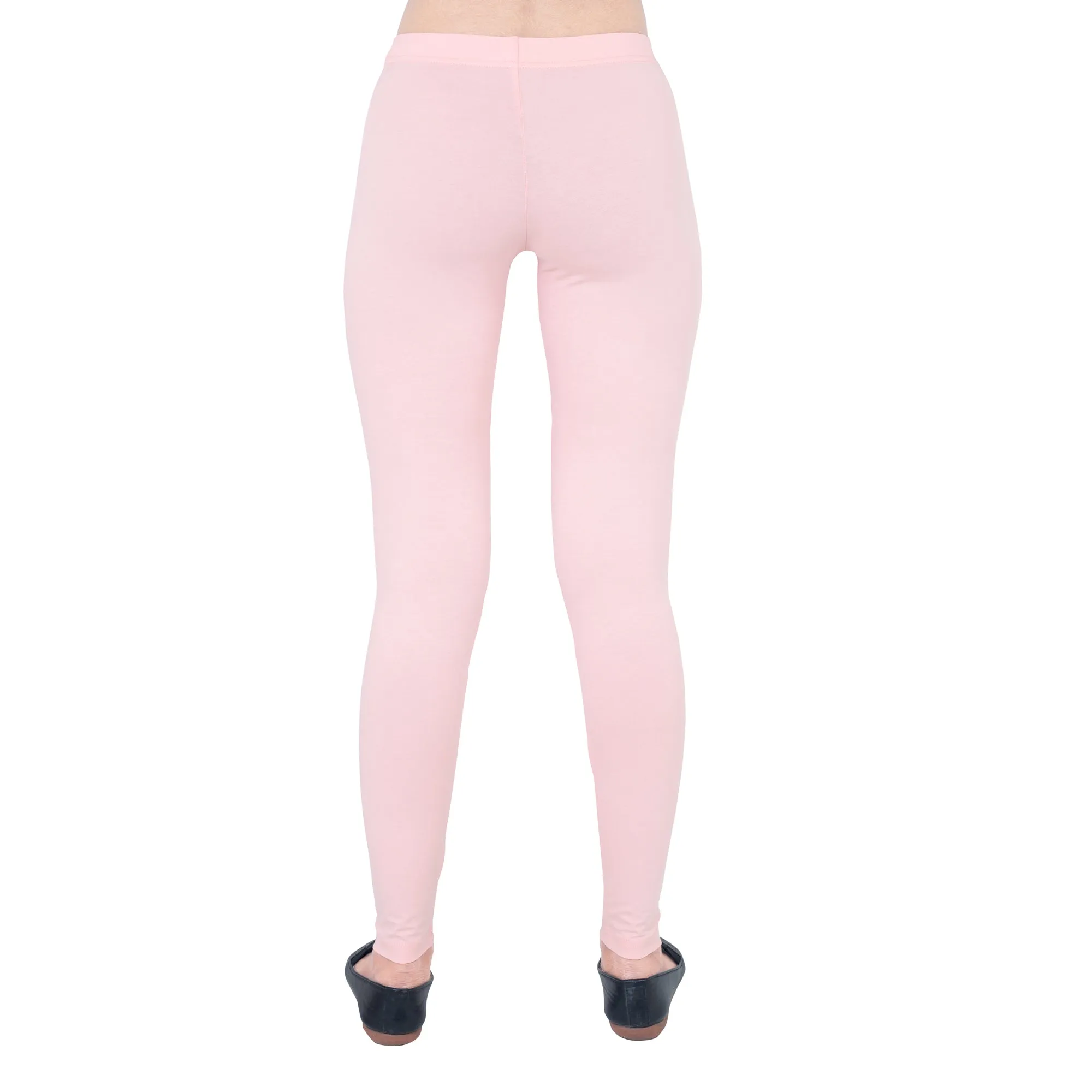 Women Dusty Pink Breathable Long Length Legging