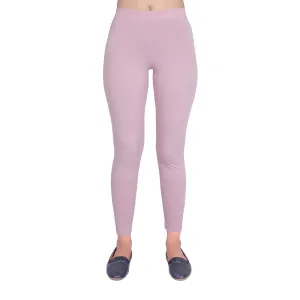 Women Dusty Rose Ankle Length Legging