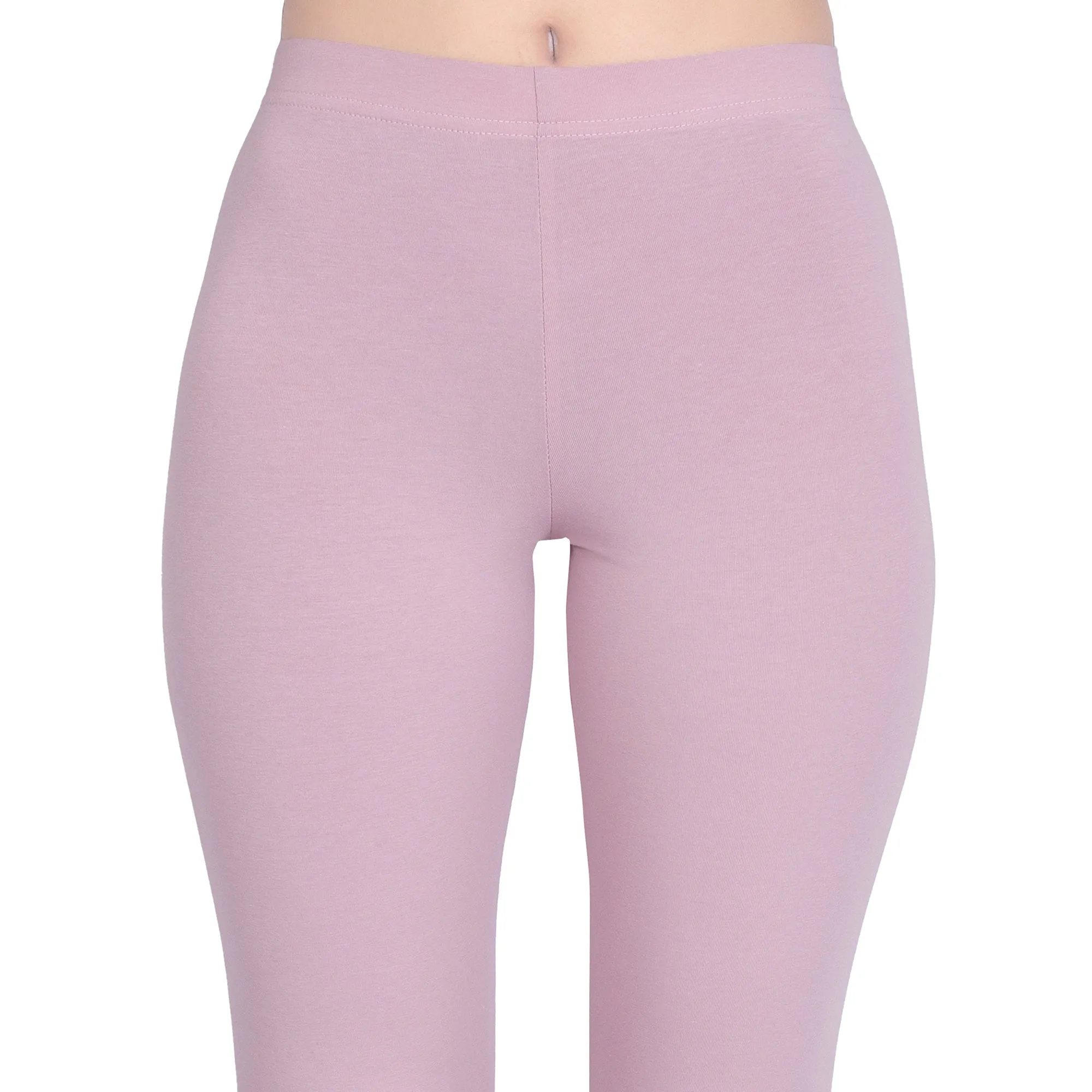 Women Dusty Rose Ankle Length Legging