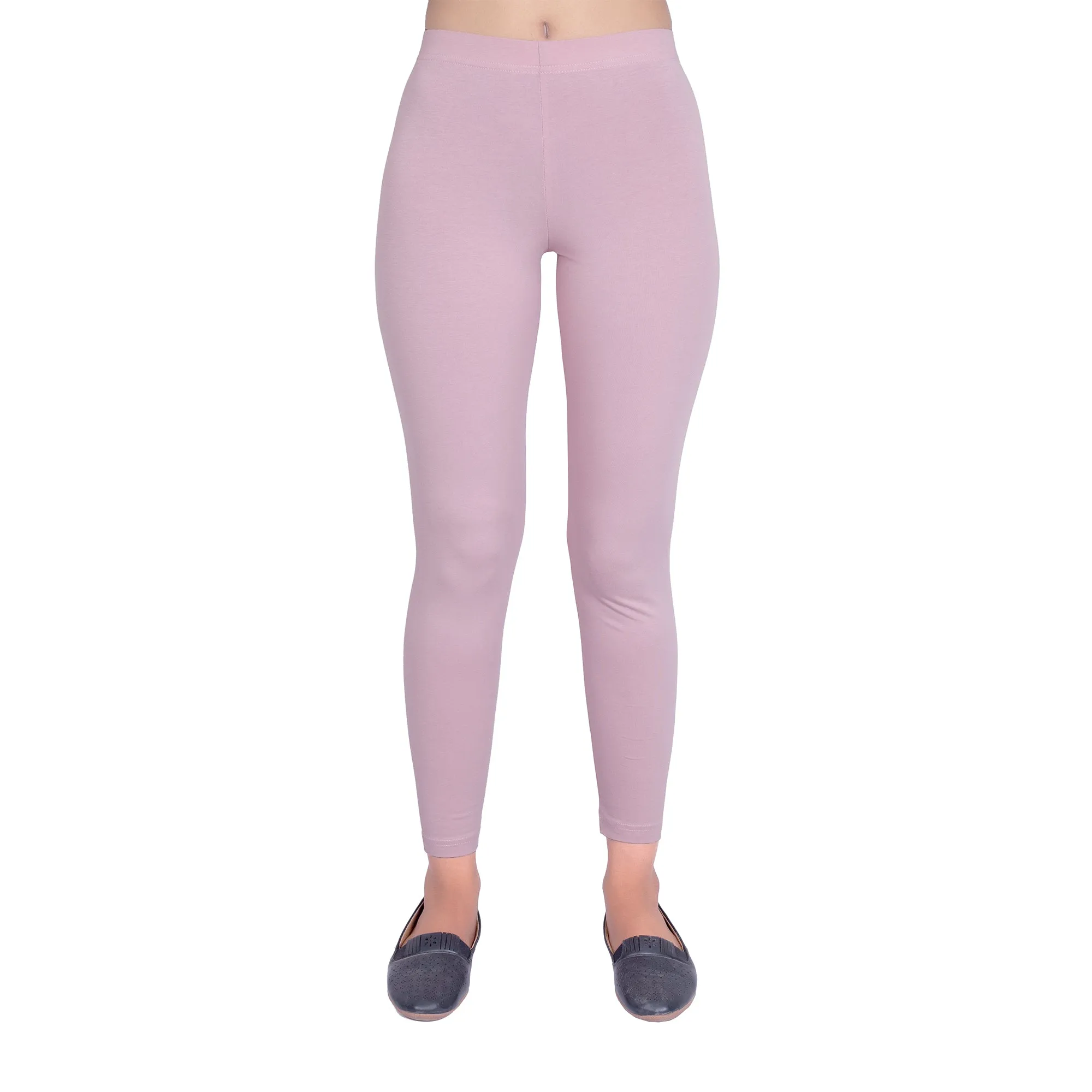 Women Dusty Rose Ankle Length Legging